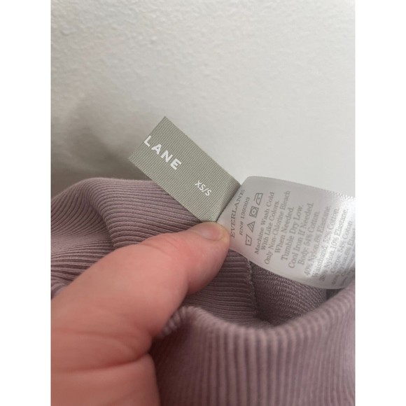 Everlane XS/S Seamless Bike Short Purple Rib Knit High Waist Gym Yoga NWT - Picture 10 of 11